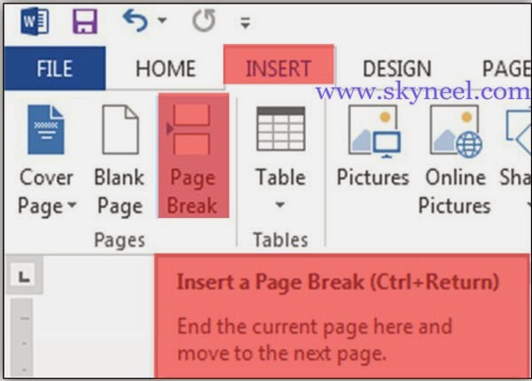 How To Insert Manual Page Break In Word Mac